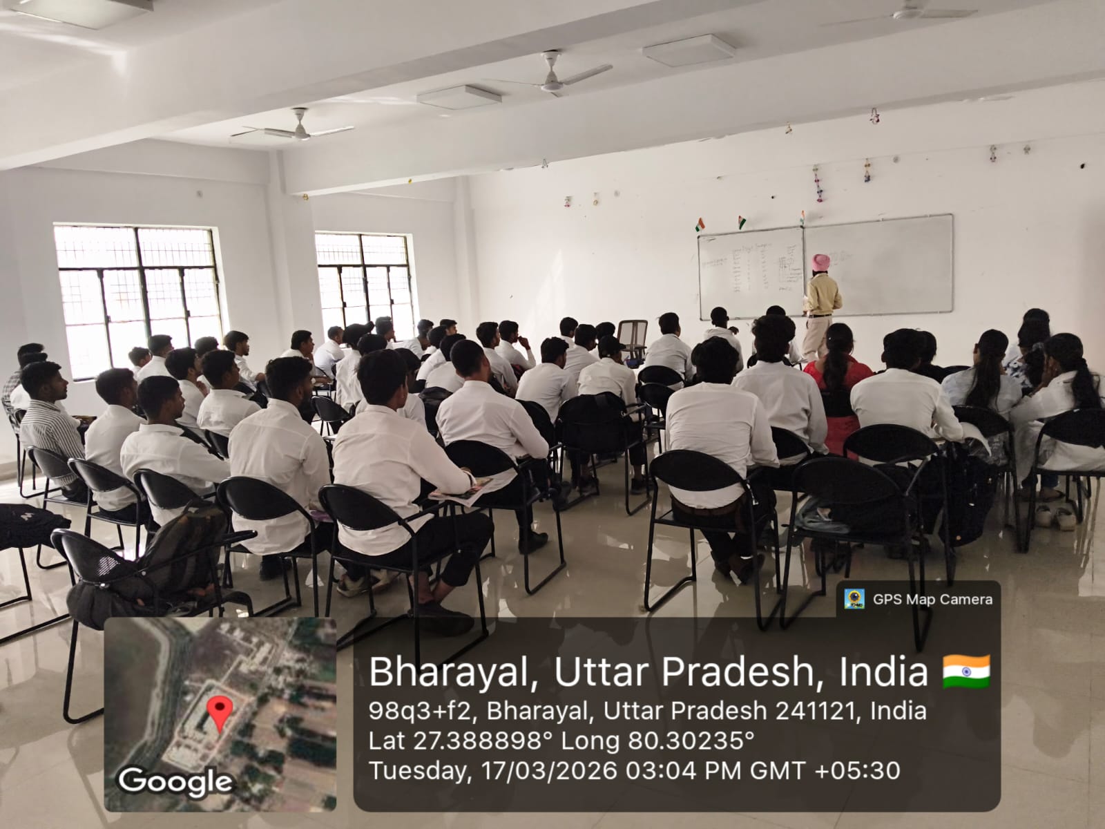 Students in lecture hall at polytechnic institute